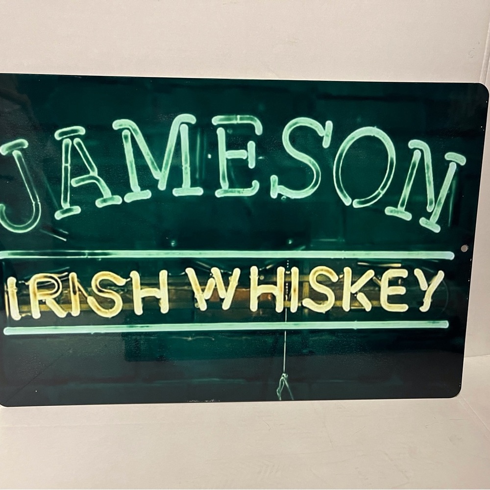 Jameson Irish Whiskey metal display wall sign